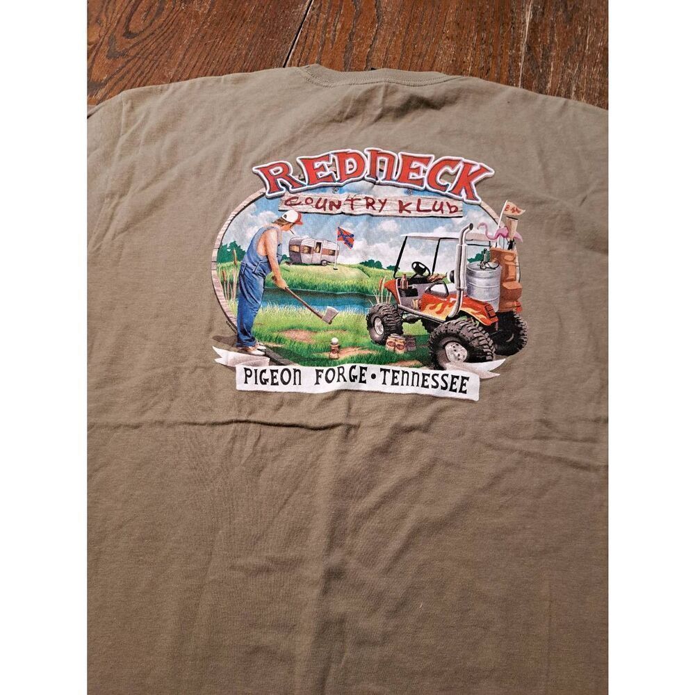 Duck Co Pigeon Forge Tee Large Redneck Country Klub Funny Beer Shirt Unisex